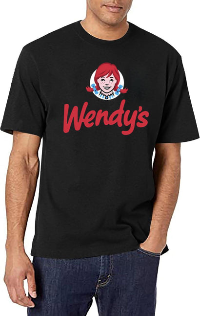 Wendy Fast Food Restaurant Logo Essential Black T-Shirt - Black