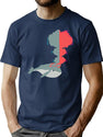 Whale Explosion T-Shirt for Men & Women, T-Shirts Graphic Tee - Navy