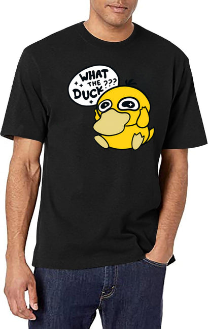 What The Duck T-Shirt for Men & Women, T-Shirts Graphic Tee - Black