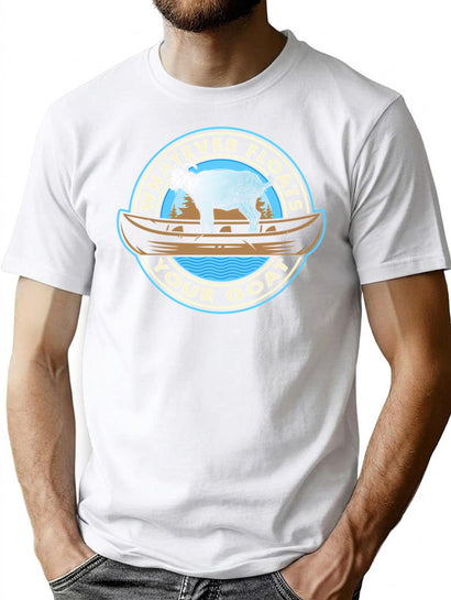 Whatever Floats Your Goat T-Shirt for Men & Women, T-Shirts Graphic Tee - Black