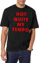 Whiplash Black T-Shirt - NOT QUITE MY TEMPO Black T-Shirt - White