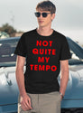 Whiplash Black T-Shirt - NOT QUITE MY TEMPO Black T-Shirt - Navy
