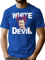 White Devil T-Shirt for Men & Women, T-Shirts Graphic Tee - Blue