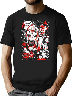 Who'S Laughing Now T-Shirt for Men & Women, T-Shirts Graphic Tee - Black