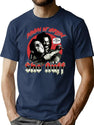Whos Da Mastaaa Retro Bootleg Graphic T-Shirt - Navy