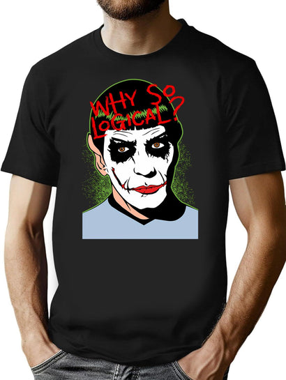 Why So Logical T-Shirt for Men & Women, T-Shirts Graphic Tee - Black