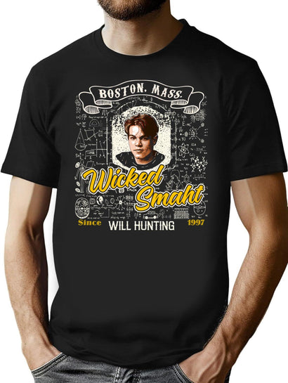 Wicked Smaht T-Shirt for Men & Women, T-Shirts Graphic Tee - Black