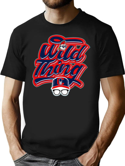 Wild Thing Script Type Lts T-Shirt for Men & Women, T-Shirts Graphic Tee - Black