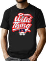 Wild Thing Script Type T-Shirt for Men & Women, T-Shirts Graphic Tee - Black