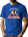 Will Hunting Apple Orchards T-Shirt for Men & Women, T-Shirts Graphic Tee - Blue