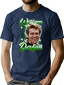 Willem Dafoe (90S Vintage Bootleg Design) Bootleg Graphic T-Shirt - Navy