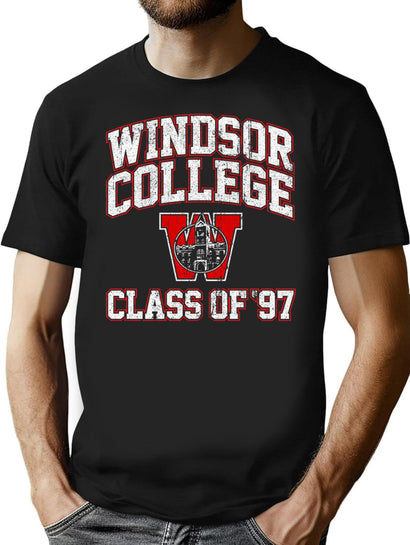 Windsor College Class Of 97 (Scream 2) T-Shirt for Men & Women, T-Shirts Graphic Tee - Black