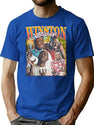 Winston Bishop Vintage 90S Bootleg Style Bootleg Graphic T-Shirt - Blue