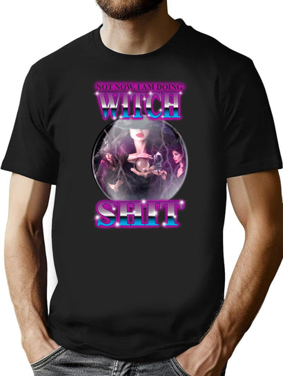 Witch Stuff Bootleg Graphic T-Shirt - Black