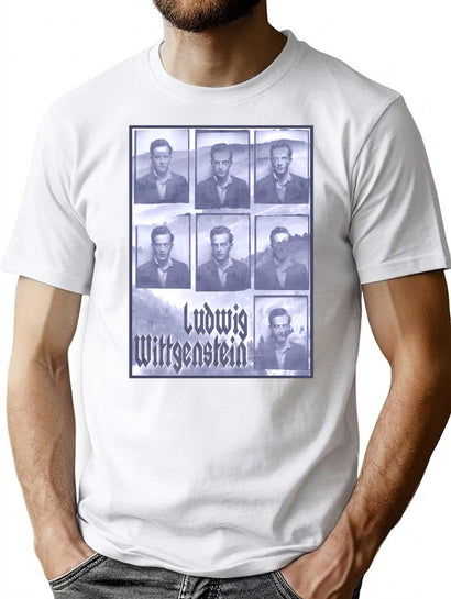 Wittgenstein Bootleg Digital Art Bootleg Graphic T-Shirt - Black