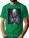 Wolf Ripping Off Shirt Meme T-Shirt for Men & Women, T-Shirts Graphic Tee - Green