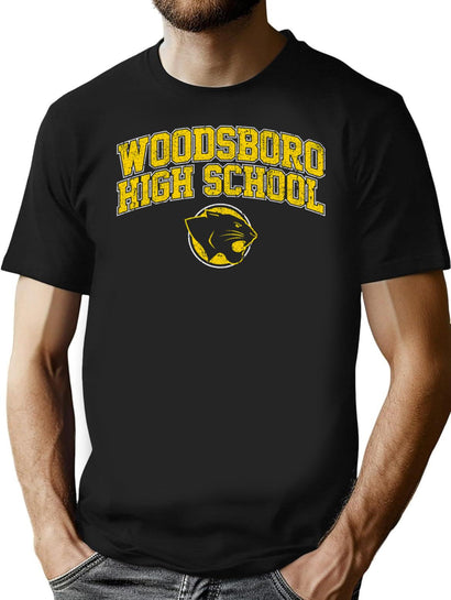 Woodsboro High School T-Shirt for Men & Women, T-Shirts Graphic Tee - Black