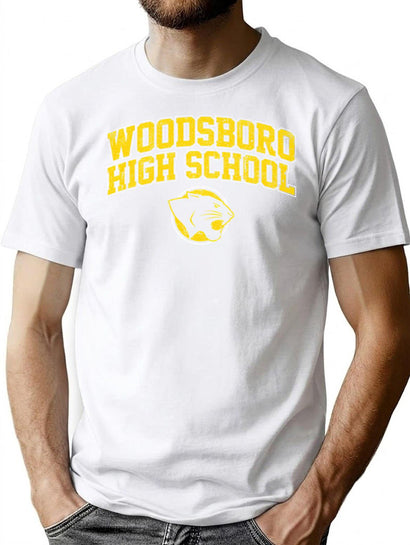 Woodsboro High School T-Shirt for Men & Women, T-Shirts Graphic Tee - Black