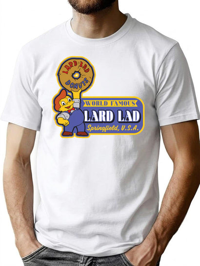 World Famous Lard Donuts T-Shirt for Men & Women, T-Shirts Graphic Tee - Black
