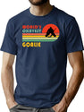 World'S Okayest Goalie Funny Vintage Soccer Ice Hockey Lacrosse Gift T-Shirt for Men & Women, T-Shirts Graphic Tee - Navy