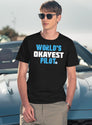 World'S Okayest Pilot Funny Pilot T-Shirt for Men & Women, T-Shirts Graphic Tee - Navy