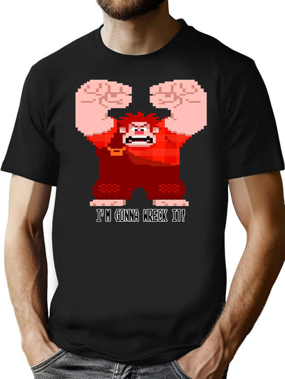 Wreck It Ralph Gonna Wreck It T-Shirt for Men & Women, T-Shirts Graphic Tee - Black