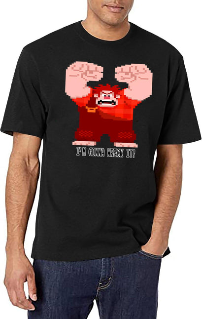 Wreck It Ralph Gonna Wreck It T-Shirt for Men & Women, T-Shirts Graphic Tee - Black
