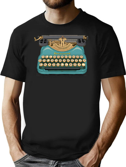 Writer'S Block T-Shirt for Men & Women, T-Shirts Graphic Tee - Black