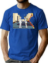 Wywh Bootleg Graphic T-Shirt - Blue