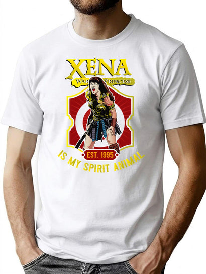 Xena Warrior Is My Spirit Animal T-Shirt for Men & Women, T-Shirts Graphic Tee - Black
