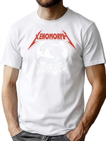 Xenomorph Alien Metal T-Shirt for Men & Women, T-Shirts Graphic Tee - Black