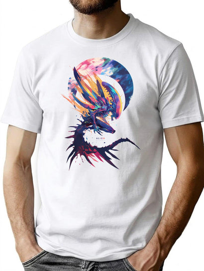 Xenomorph From Alien And Romulus T-Shirt for Men & Women, T-Shirts Graphic Tee - Black