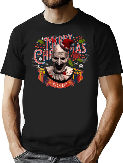Xmas Art T-Shirt for Men & Women, T-Shirts Graphic Tee - Black