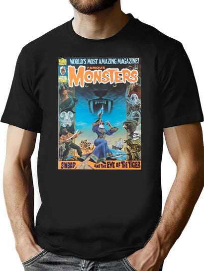 YEP Another Great Vintage Famous Monsters Magazine Cover! Classic T-Shirt for Men & Women, T-Shirts Graphic Tee - Black