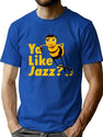 Ya Like Jazz Bee Movie Premium Heavyweight Cotton T-Shirt - Blue