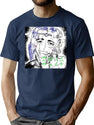 Yabujin Early Works Bootleg Bootleg Graphic T-Shirt - Navy
