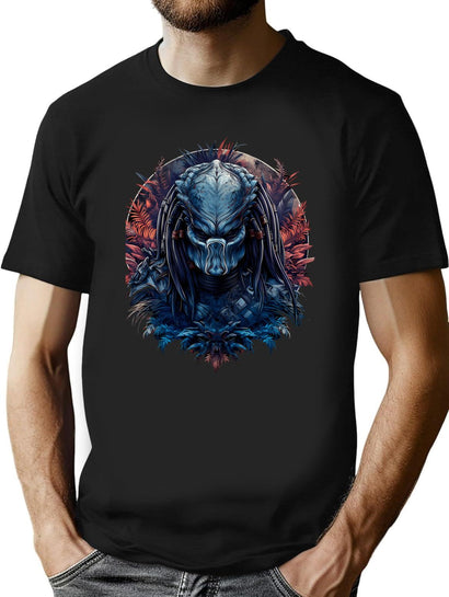Yautja Predator Hunter Awesome Print Design T-Shirt for Men & Women, T-Shirts Graphic Tee - Black