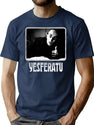 Yesferatu Funny Nosferatu Positive Goth Horror Lover Gift Meme Classic Premium Heavyweight Cotton T-Shirt - Navy