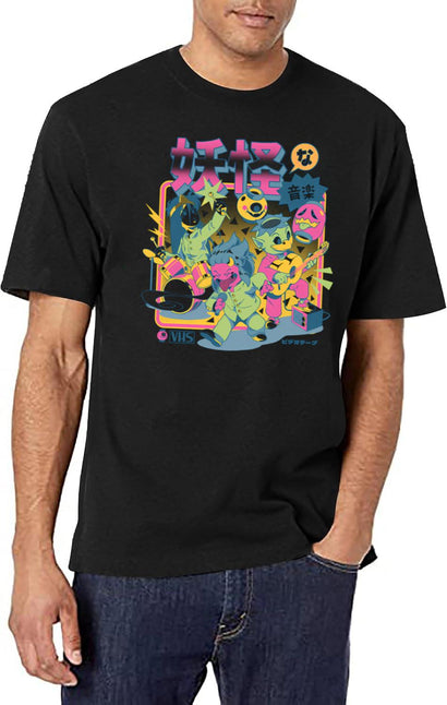 Ykai Band T-Shirt for Men & Women, T-Shirts Graphic Tee - Black