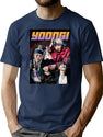 Yoongi Ver. - Bts Suga Yoongi Agust D Bootleg Bootleg Graphic T-Shirt - Navy
