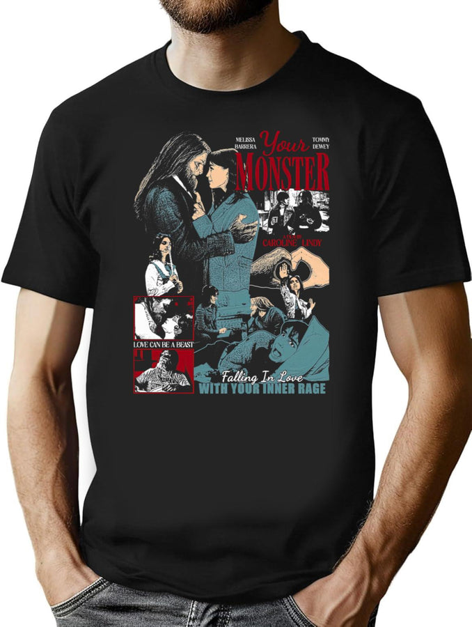 Your Monster Film T-Shirt for Men & Women, T-Shirts Graphic Tee - Black