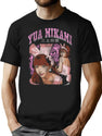 Yua Mikami Vintage 80S Bootleg Design Bootleg Graphic T-Shirt - Black