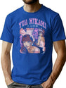 Yua Mikami Vintage 80S Bootleg Design Bootleg Graphic T-Shirt - Blue