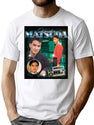 Yusaku Matsuda 90S Bootleg Style Bootleg Graphic T-Shirt - White