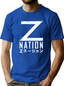 Z-Nation Japanese Bootleg Graphic T-Shirt - Blue