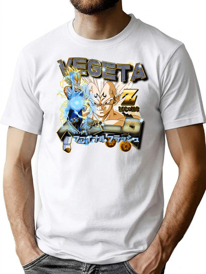 Z Records Vegeta Hip Hop Bootleg Bootleg Graphic T-Shirt - Black