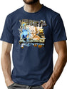 Z Records Vegeta Hip Hop Bootleg Bootleg Graphic T-Shirt - Navy