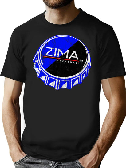 Zima Clearmalt T-Shirt for Men & Women, T-Shirts Graphic Tee - Black