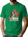 Zodiac Cow Bootleg Graphic T-Shirt - Green
