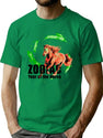 Zodiac Horse Bootleg Graphic T-Shirt - Green